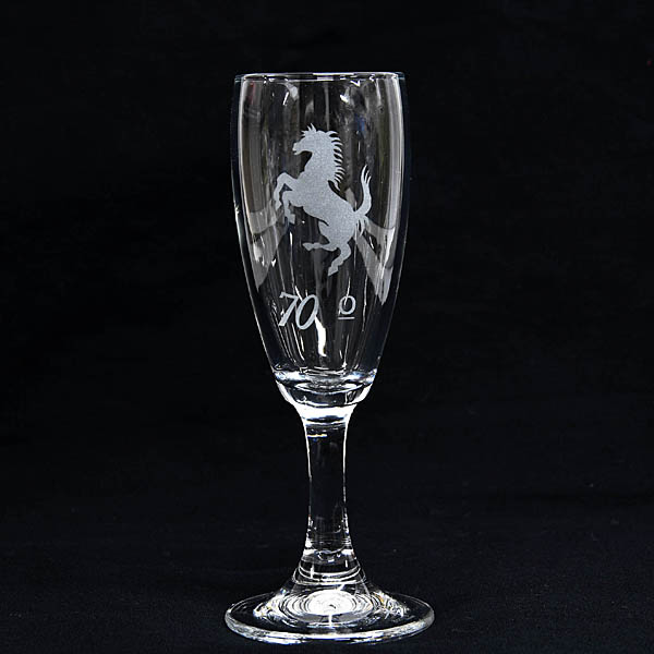 Ferrari 70anni Cavallino Flute Glass