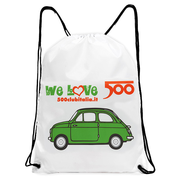 FIAT 500 CLUB ITALIA 500 Nylon Knap Sack(Green)