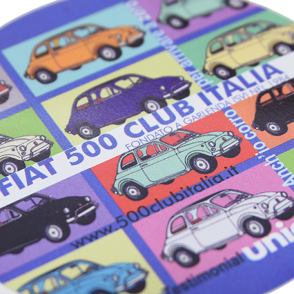 FIAT 500 CLUB ITALIA UNICEF Sticker(Colour Variation)