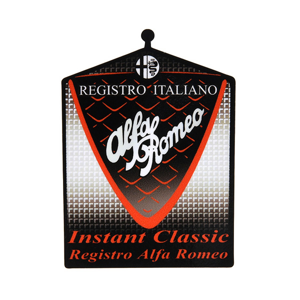 Registro Italiano Alfa Romeo Grill Shaped Sticker