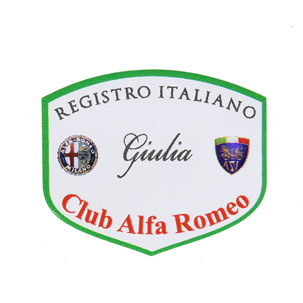 REGISTRO Italiano GIULIA Club Alfa Romeoƥå(Small)