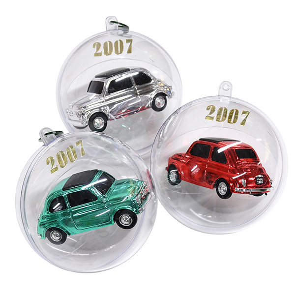 1/43 FIAT 500 Miniature Model Natale 2007 Edition(Metal Green)