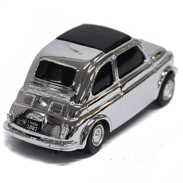 1/43 FIAT 500 Miniature Model Natale 2007 Edition(Metal Silver)