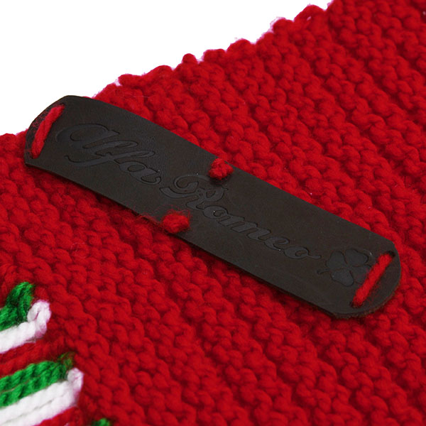 Alfa Romeo Knitted Hat & Muffler(Tricolor)