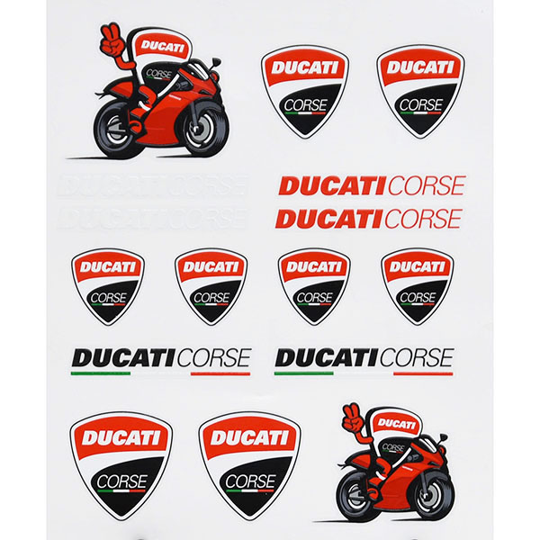 DUCATI Stickers Set-DUCATI CORSE-