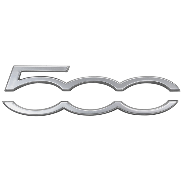 FIAT/ABARTH 500 Dashboard Emblem Logo(Satin Silver)