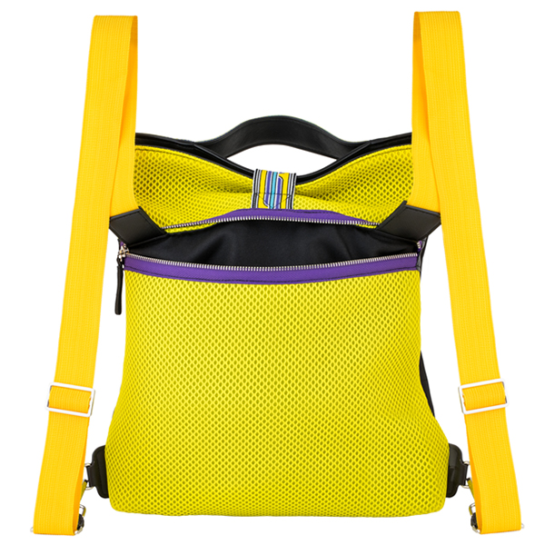 Vespa Official Tote Bag-V STRIPES-(Yellow)