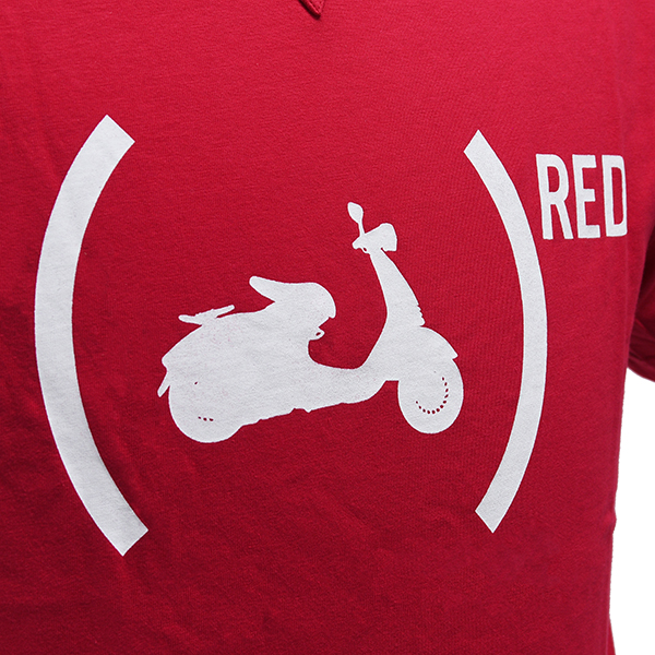 Vespa Official T-Shirts-946 RED-