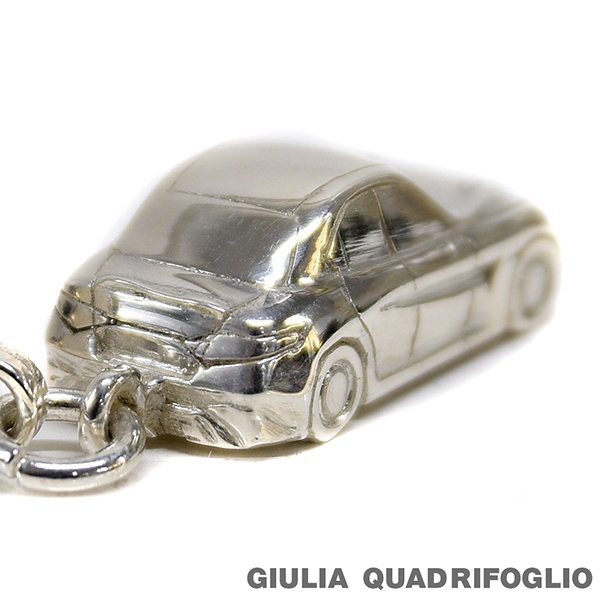 Alfa Romeo Giulia Spider Sterling silver Keyring