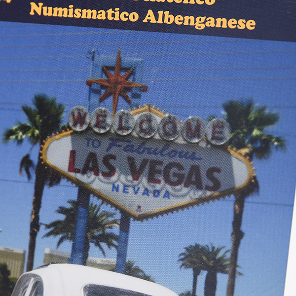 FIAT 500 CLUB ITALIA Post Card-VEGAS-