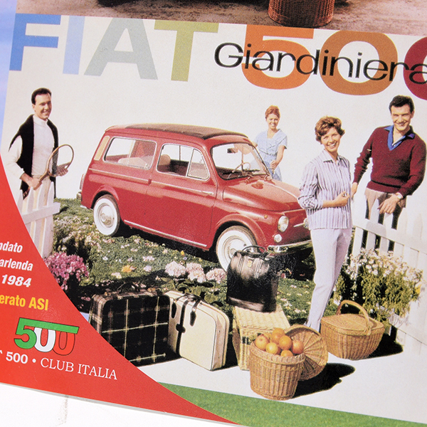 FIAT 500 CLUB ITALIA  Post Card(4 Giardiniera)