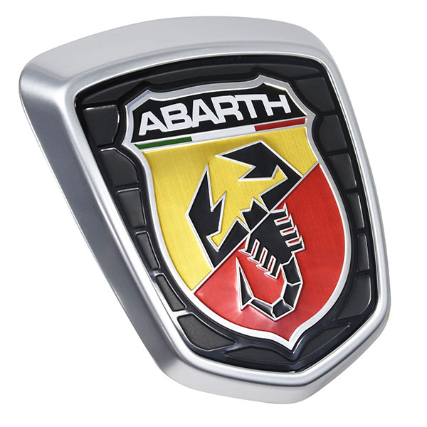 ABARTH Genuine 500/595/695 Tailgate Emblem(Satin Silver)