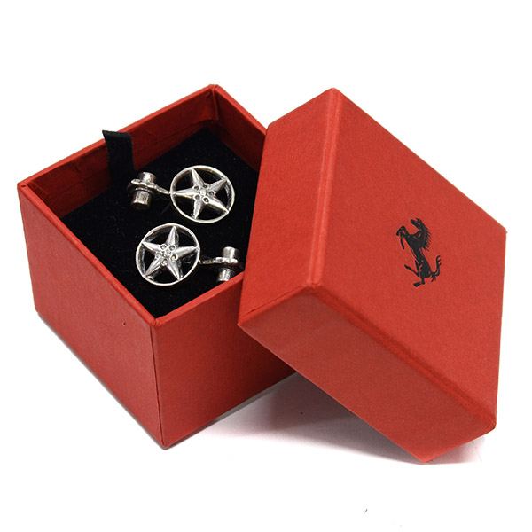 Ferrari Wheel Shaped Silver Cuffs