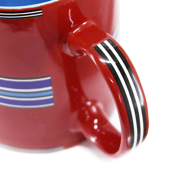 Vespa Official Mug Cup-V STRIPES-(Red)