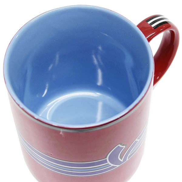 Vespa Official Mug Cup-V STRIPES-(Red)