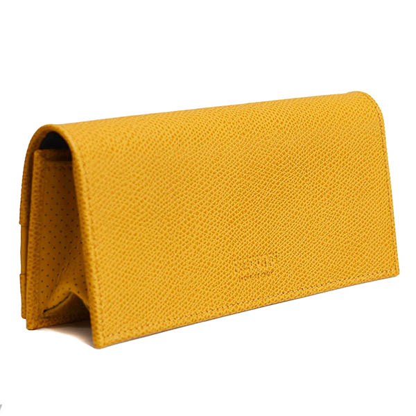 Ferrari Leather Glasses Case(Yellow)