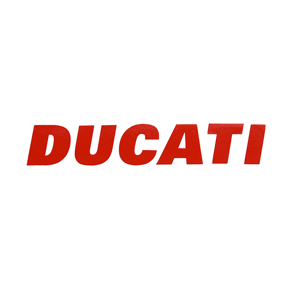 DUCATI Logo Sticker(Die Cut/Red/70mm)