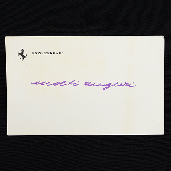 Ferrari Agenda 1987 by schedoni with Enzo Ferrari Greeting Card