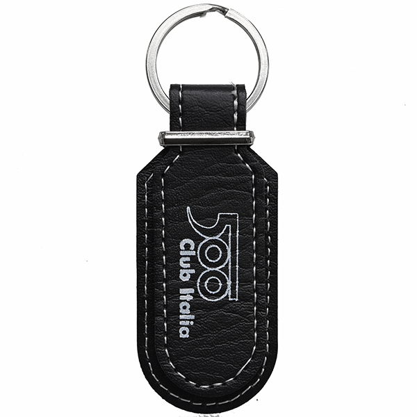 FIAT 500 CLUB ITALIA Official Keyring(Black)