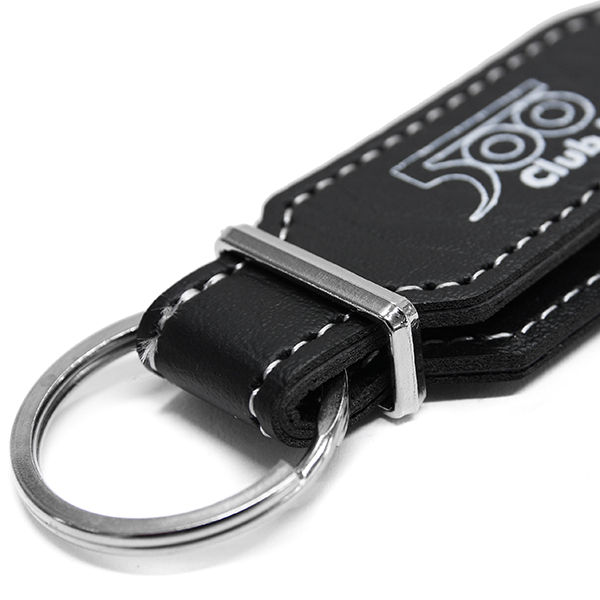 FIAT 500 CLUB ITALIA Official Keyring(Black)