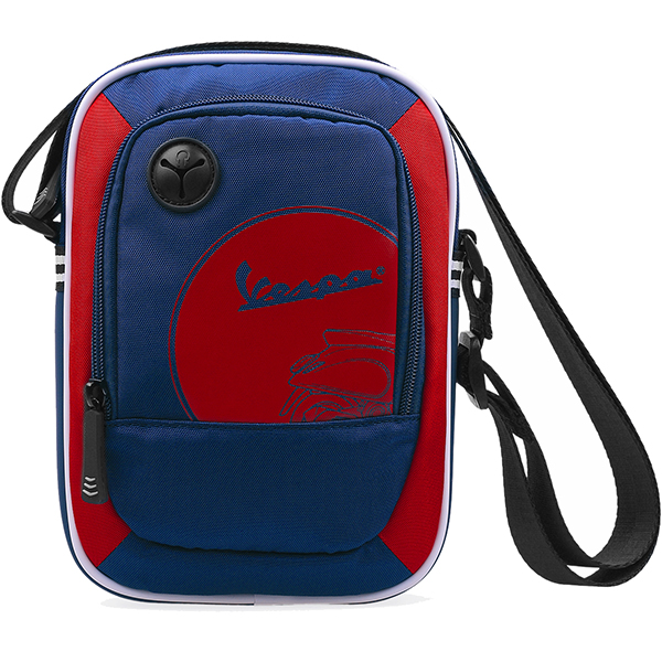 Vespa Official City Cross Schoulder Bag(Blue/Red) 