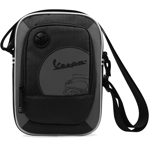 Vespa Official City Cross Schoulder Bag(Black/Gray)