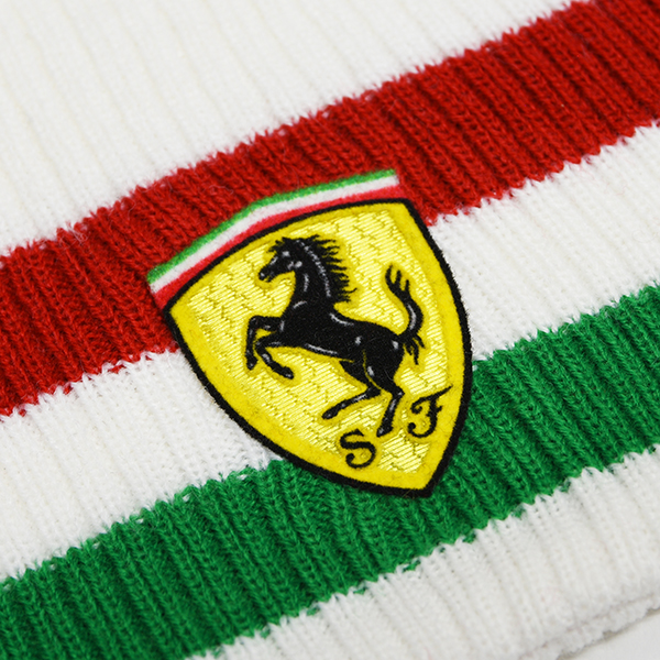 Ferrari Knitted Mufller& Hat Set