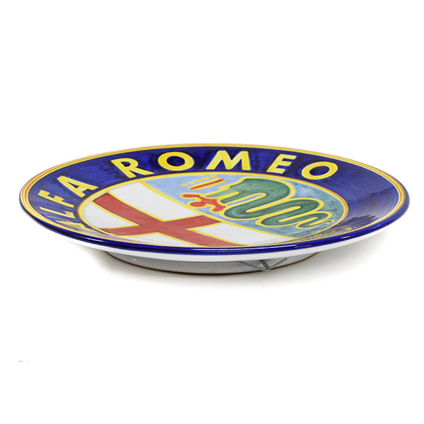 Alfa Romeo Emblem Art Ceramic Plate by CRAME