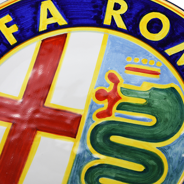 Alfa Romeo Emblem Art Ceramic Plate by CRAME