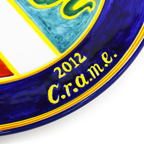 Alfa Romeo Emblem Art Ceramic Plate by CRAME