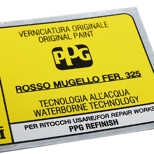 Ferrari Paint Code Sticker(ROSSO MUGELLO FER.325)