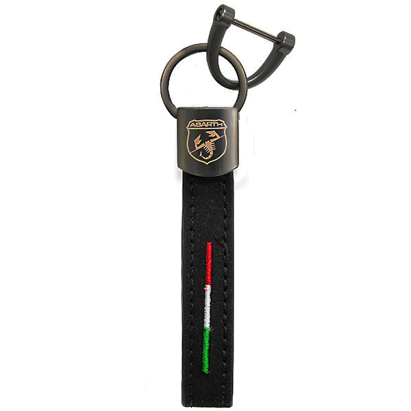 ABARTH Black Strap Keyring