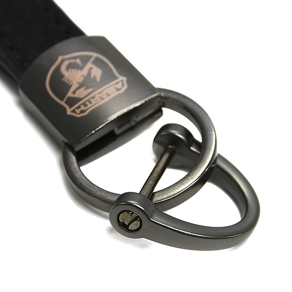 ABARTH Black Strap Keyring