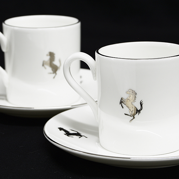 Ferrari Official Espresso Cup & Saucer Set by WEDGEWOOD