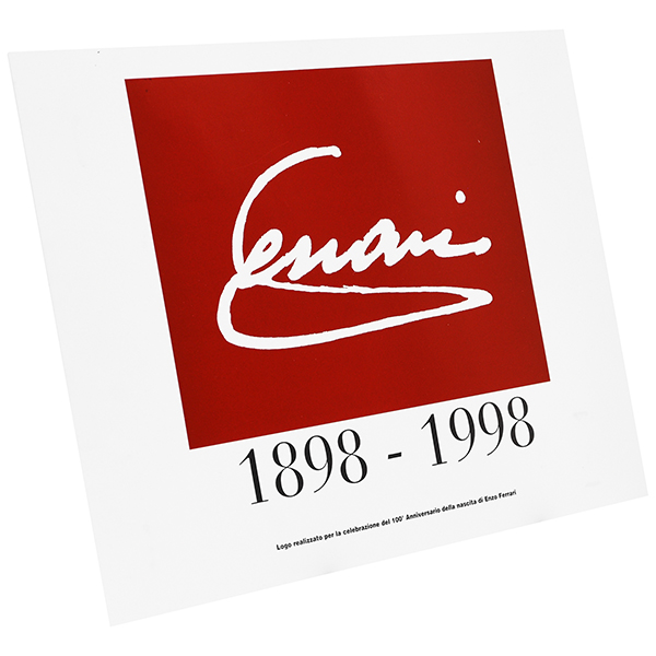 Enzo Ferrari 100th Anniversary of Birth Logo Press Release Print