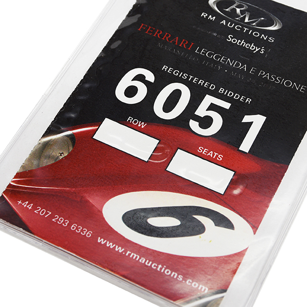 RM Auctions -FERRARI LEGGENDA E PASSIONE- Bidder Neck Strap