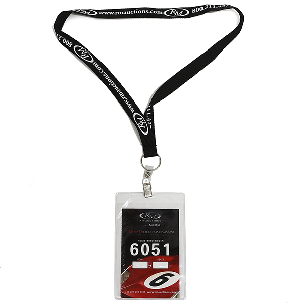 RM Auctions -FERRARI LEGGENDA E PASSIONE- Bidder Neck Strap