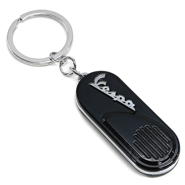 Vespa Official Side Cowl Keyring(Black)