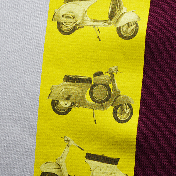 Vespa Official T-Shirts-Heritage-(Bordeaux)