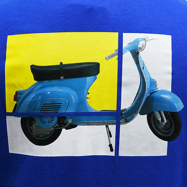 Vespa Official Zip Up Hoodie-Heritage-(Blue)