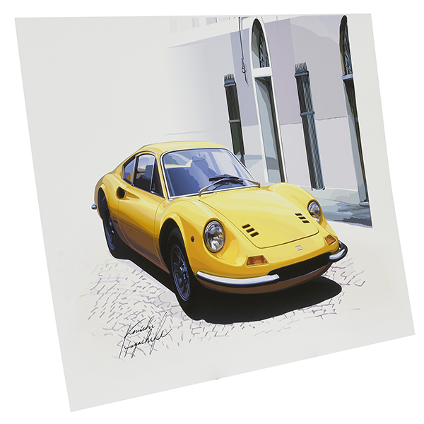 Dino 246GT Illustration by Kenichi Hayashibe