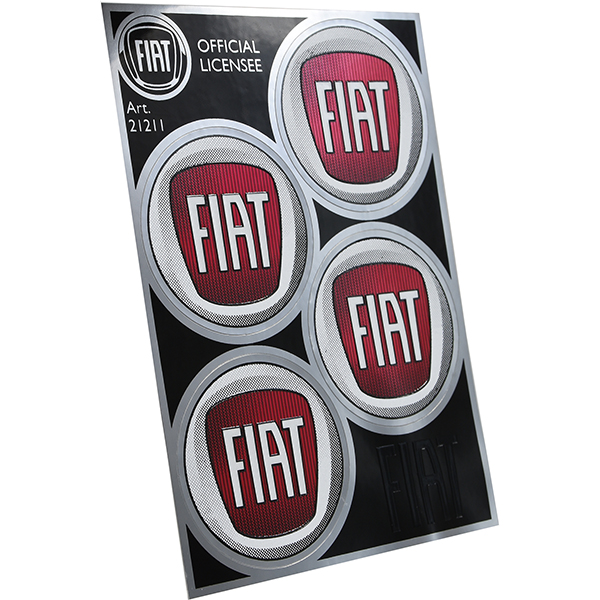 FIAT Emblem Stickers 4pcs(48mm)-21211-