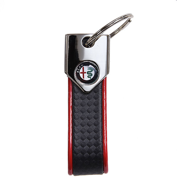 Alfa Romeo NEW  Emblem  Keyring(Carbon Look)