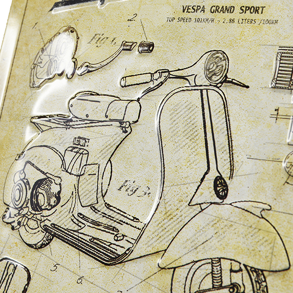 Vespa Official Sign Boad-Grand Sport-