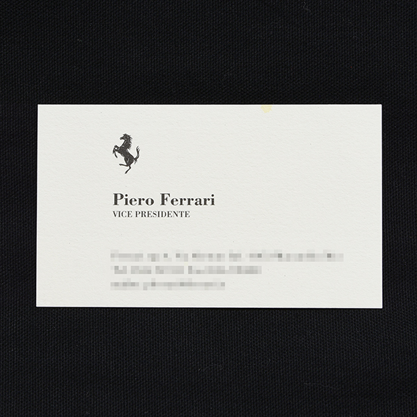 Piero Ferrari Business Card