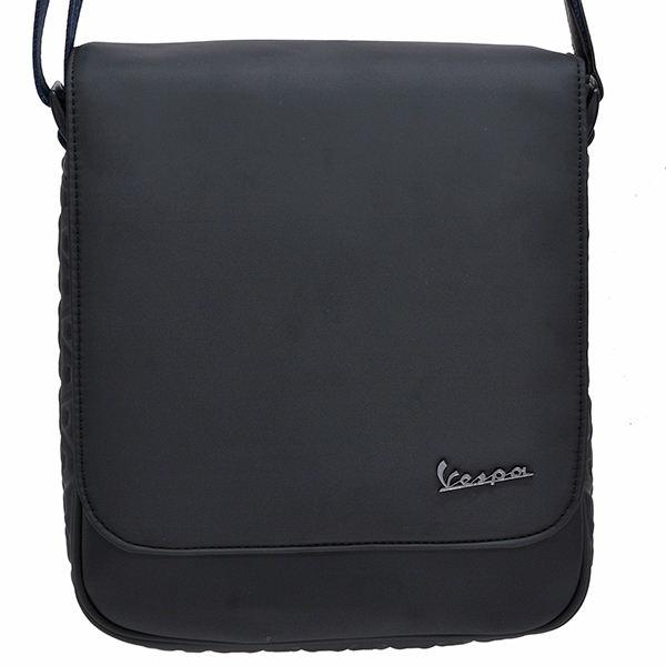 Vespa Official Rubber coating Schoulder Bag(Black)