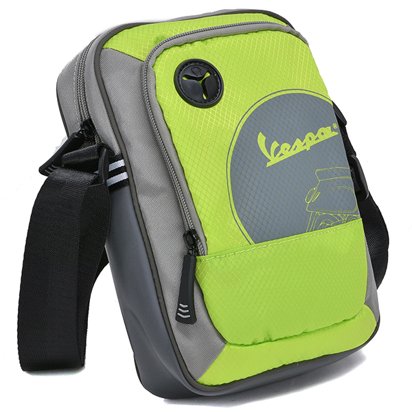 Vespa Official City Cross Schoulder Bag(Gray/Lime)