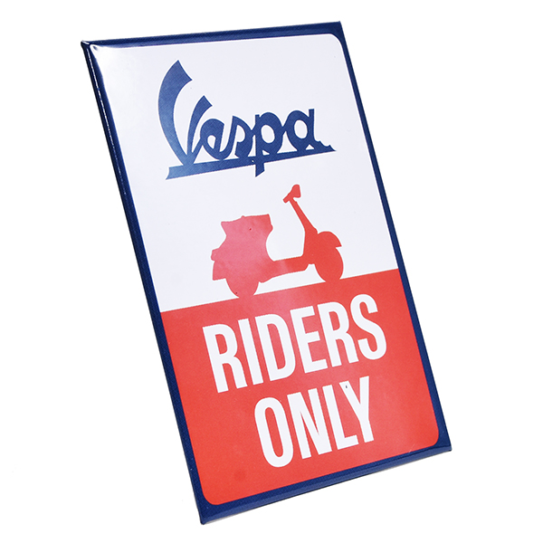 Vespa Official Magnet-RIDERS ONLY-