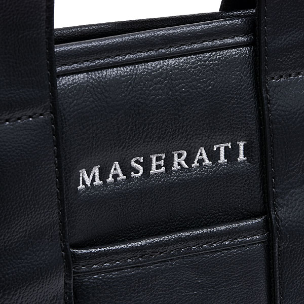 MASERATI Round Tote Bag(Black/Red)