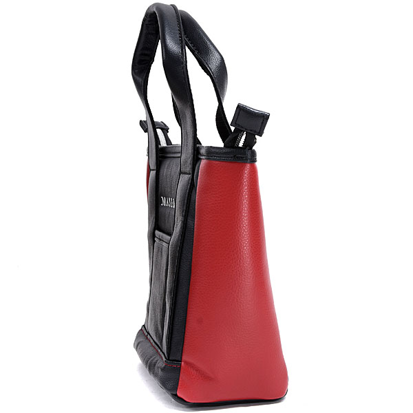 MASERATI Round Tote Bag(Black/Red)